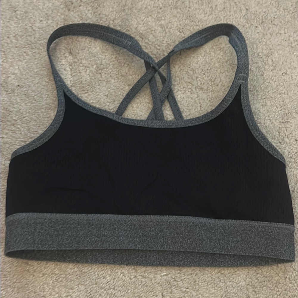 Champion Black and Gray Sports Bra